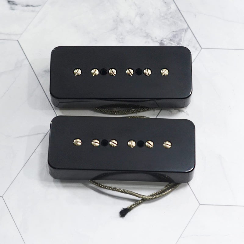 SAPHUE 2pcs Vintage Alnico 5 Soapbar P-90 Guitar Pickup Neck or Bridge Pickup Guitar Accessories(LP P90 Guitar) - Image 3